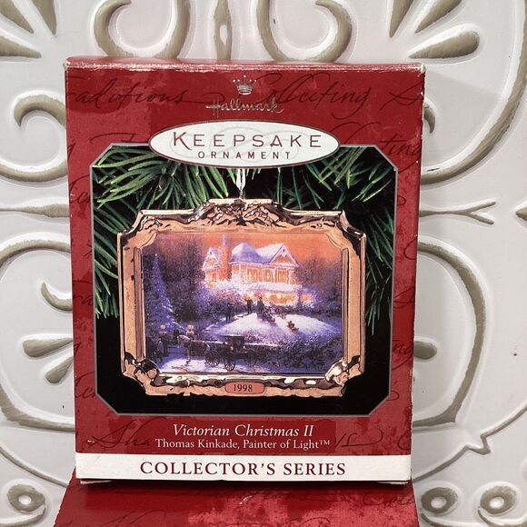 Hallmark Thomas Kinkade Christmas Ornament Collection Four Boxed Decorations - Picture 11 of 16